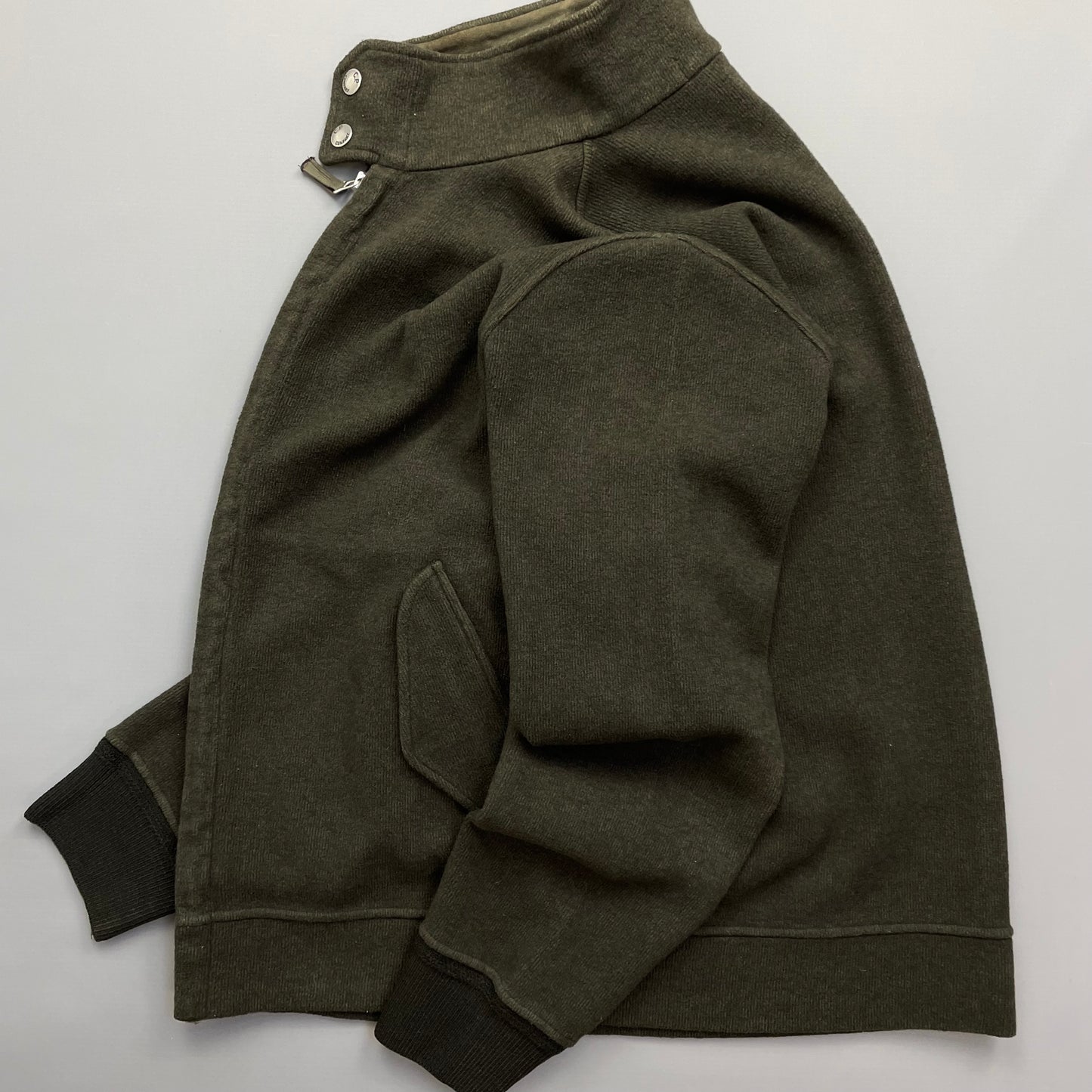 C.P. Company Khaki AW03 Cotton-Wool Zip-Through Jacket