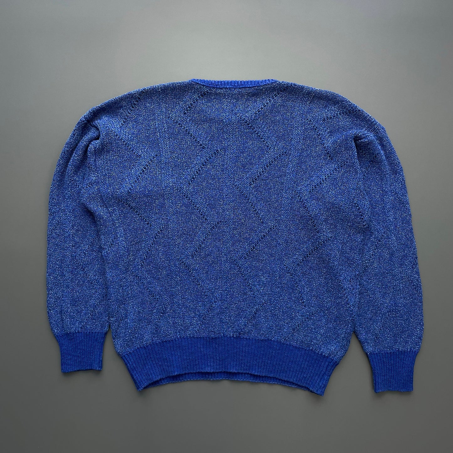 Emporio Armani Blue Knit Crewneck Jumper
