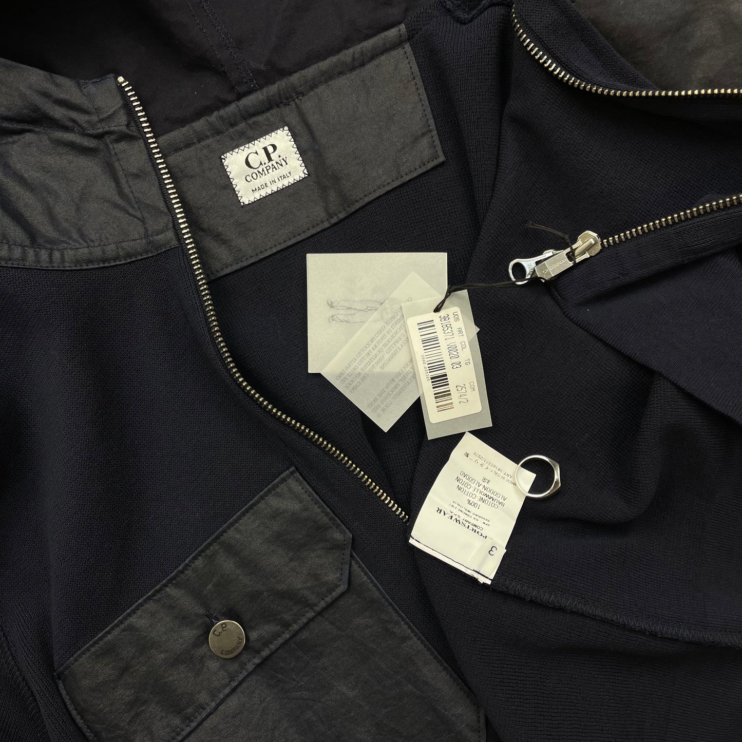 C.P. Company Navy SS03 Knit Zip-Through Cardigan Jacket BNWT