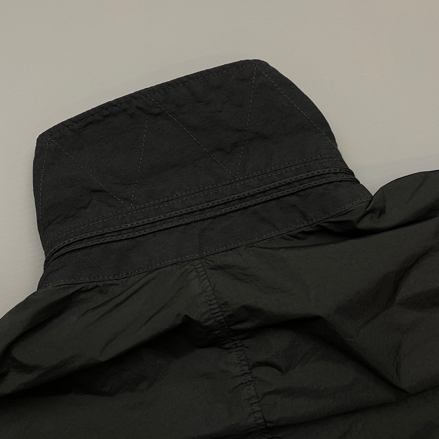 Stone Island Black AW19 Crinkle Reps Lined Overshirt Jacket