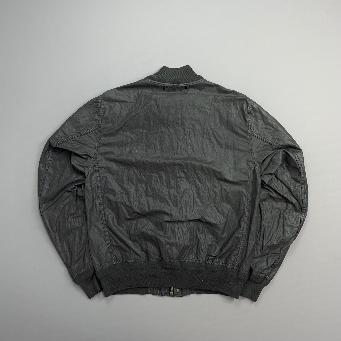 Stone Island Denims Grey SS08 Metal & Nylon Bomber Jacket