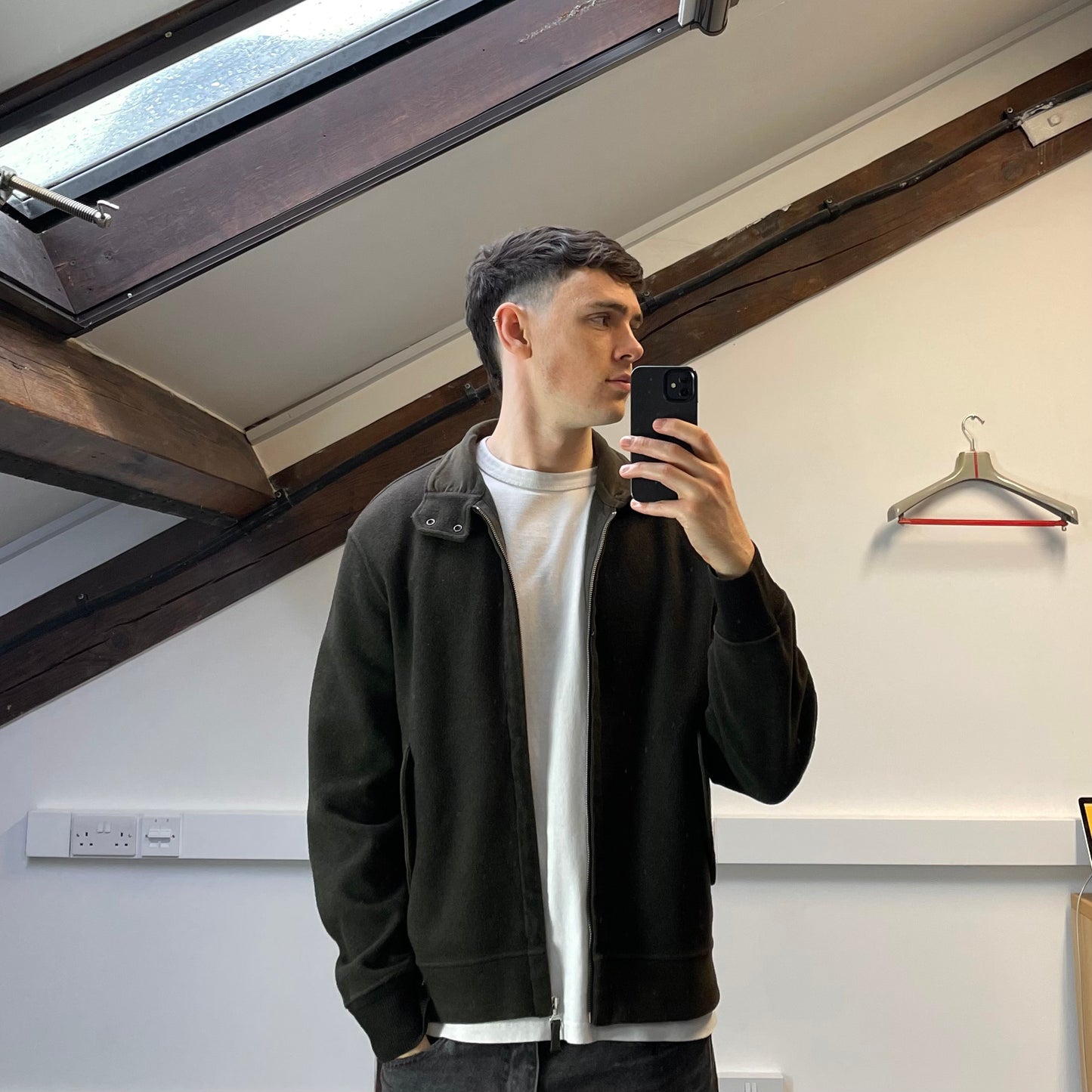 C.P. Company Khaki AW03 Cotton-Wool Zip-Through Jacket