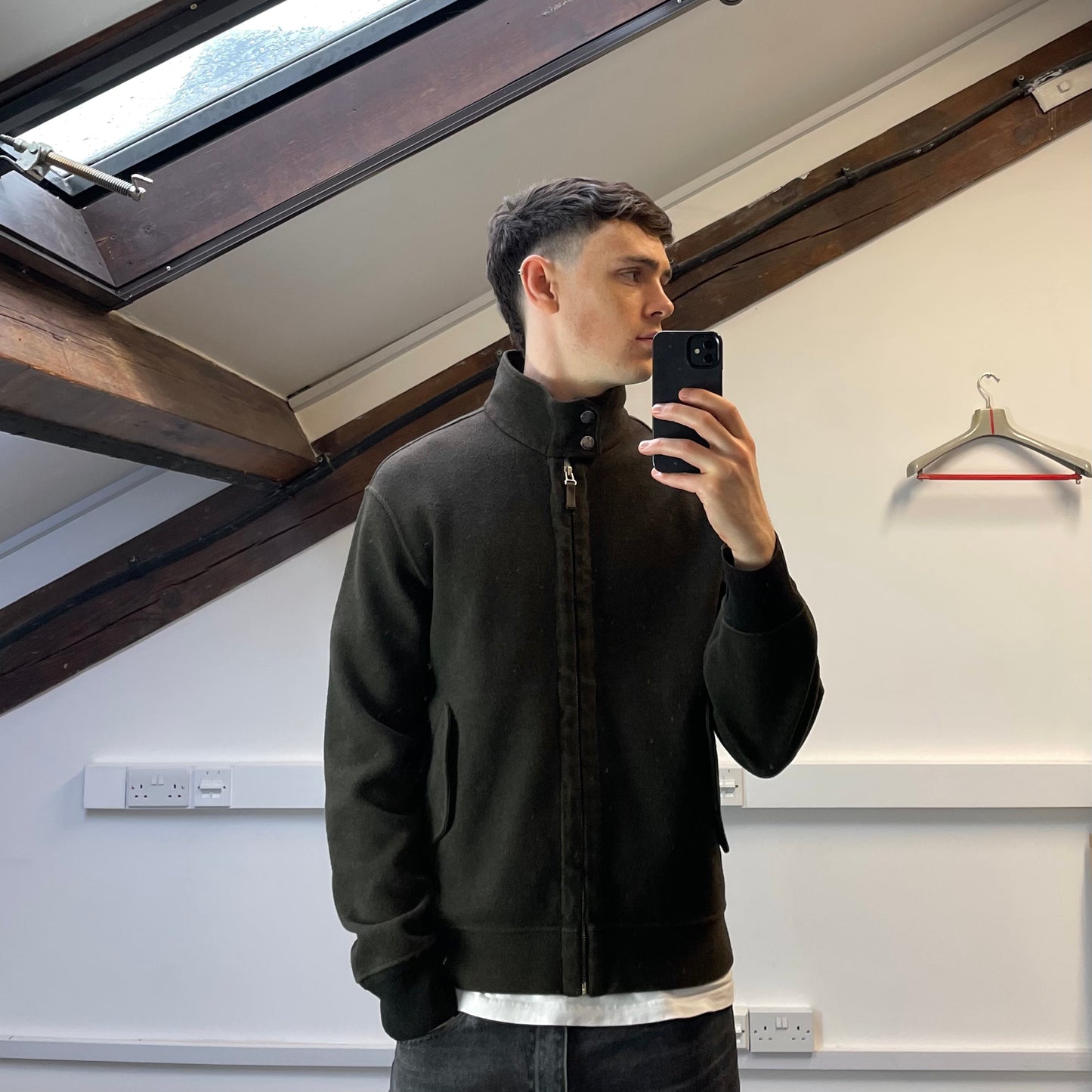 C.P. Company Khaki AW03 Cotton-Wool Zip-Through Jacket