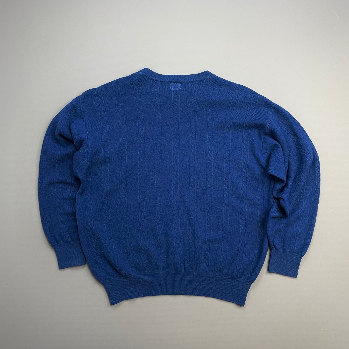 C.P. Company Blue 1989 Ideas from Massimo Osti Wool Cable Knit Jumper