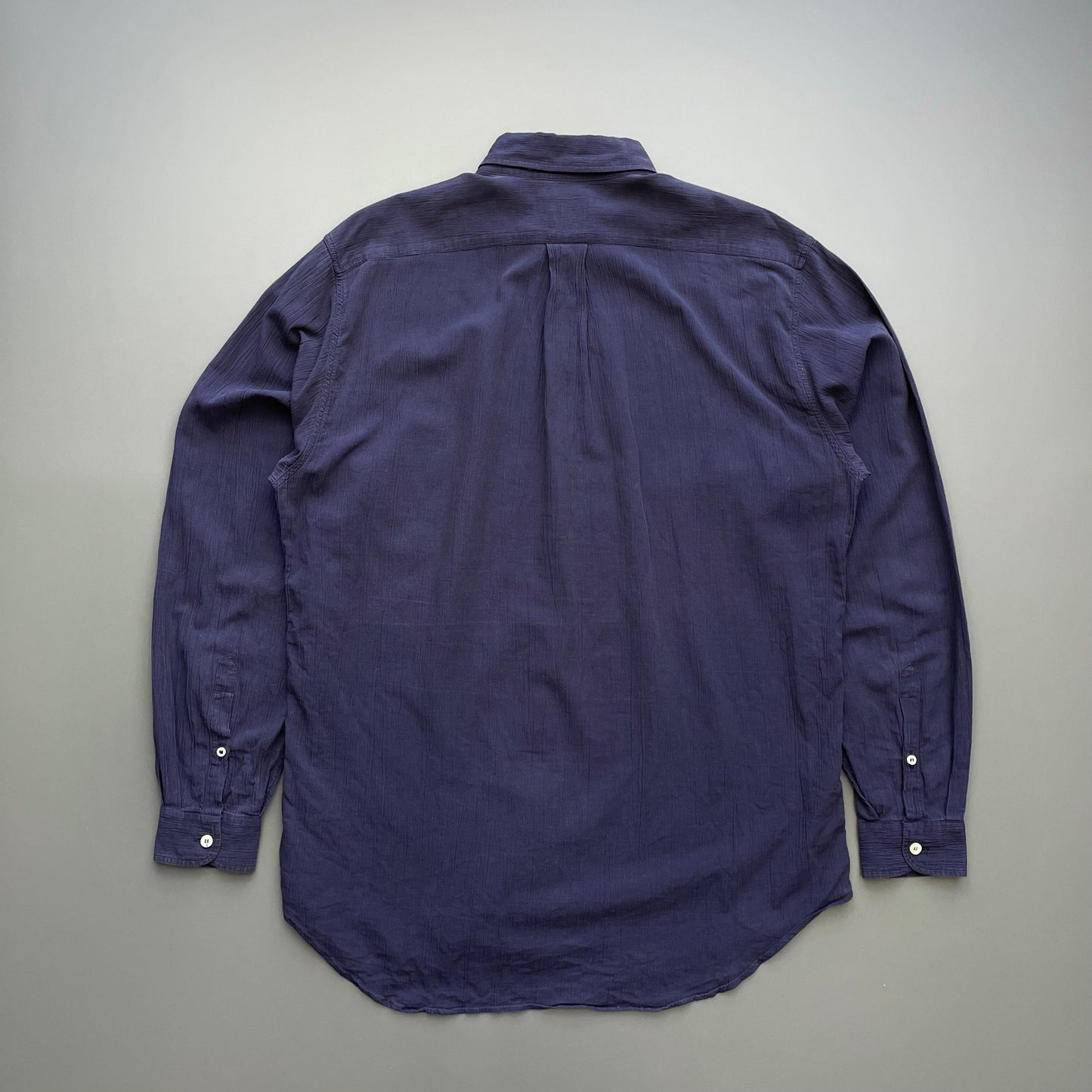 Emporio Armani Navy Purple 80s Classi Half Eagle Shirt