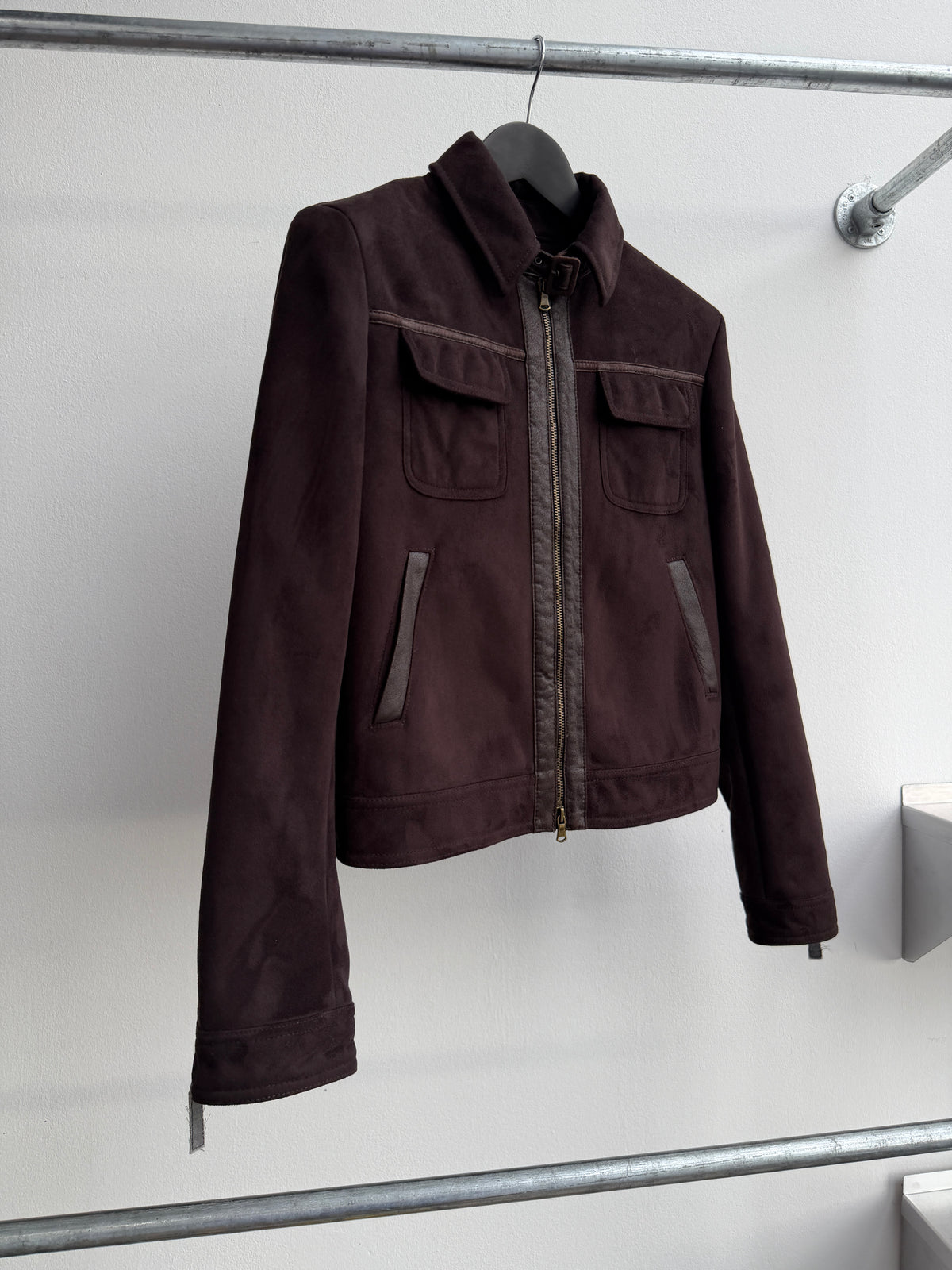 Armani Jeans 00s Vegan Fur & Suede Jacket