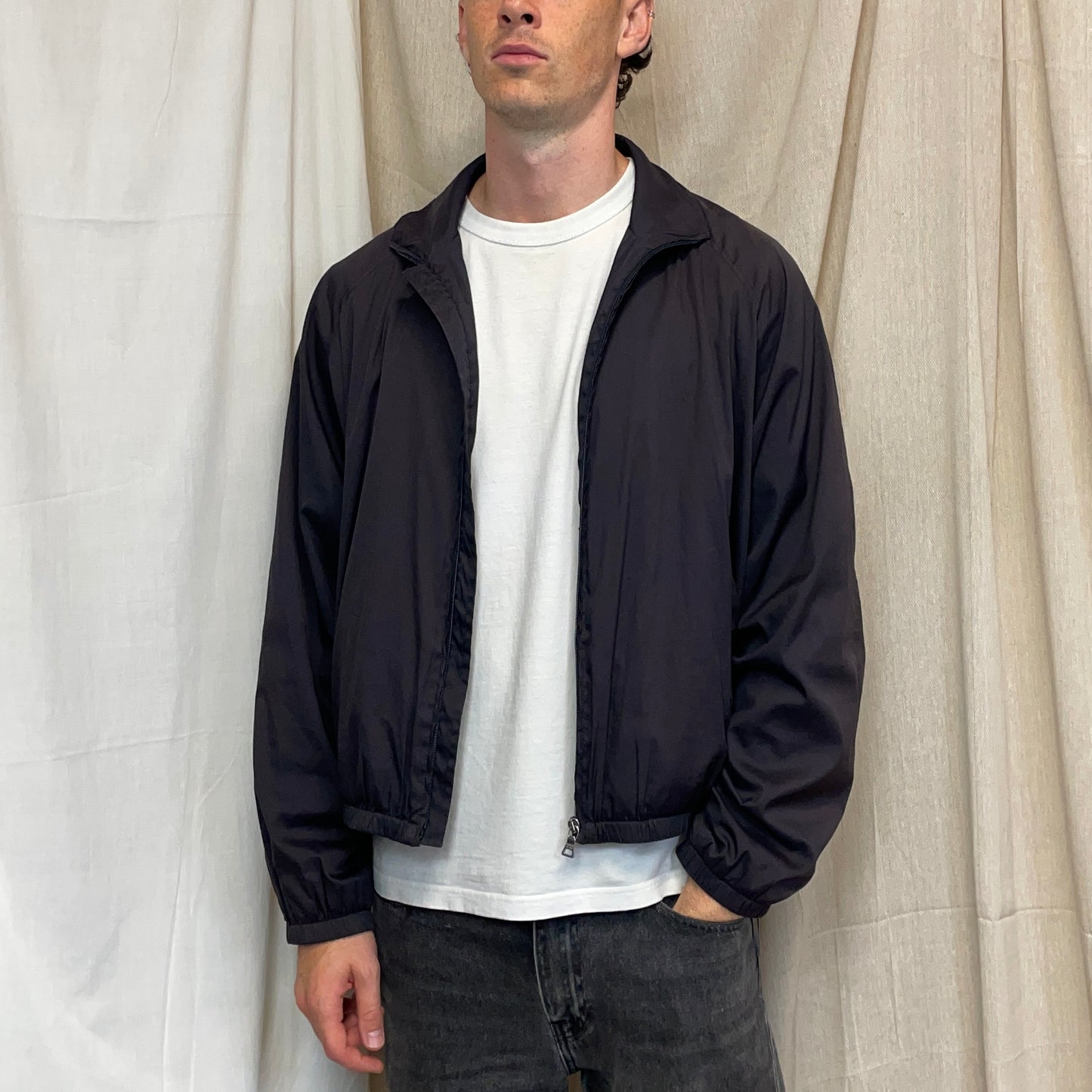 Prada Sport Deep Purple 00s Relaxed Fit Track Jacket