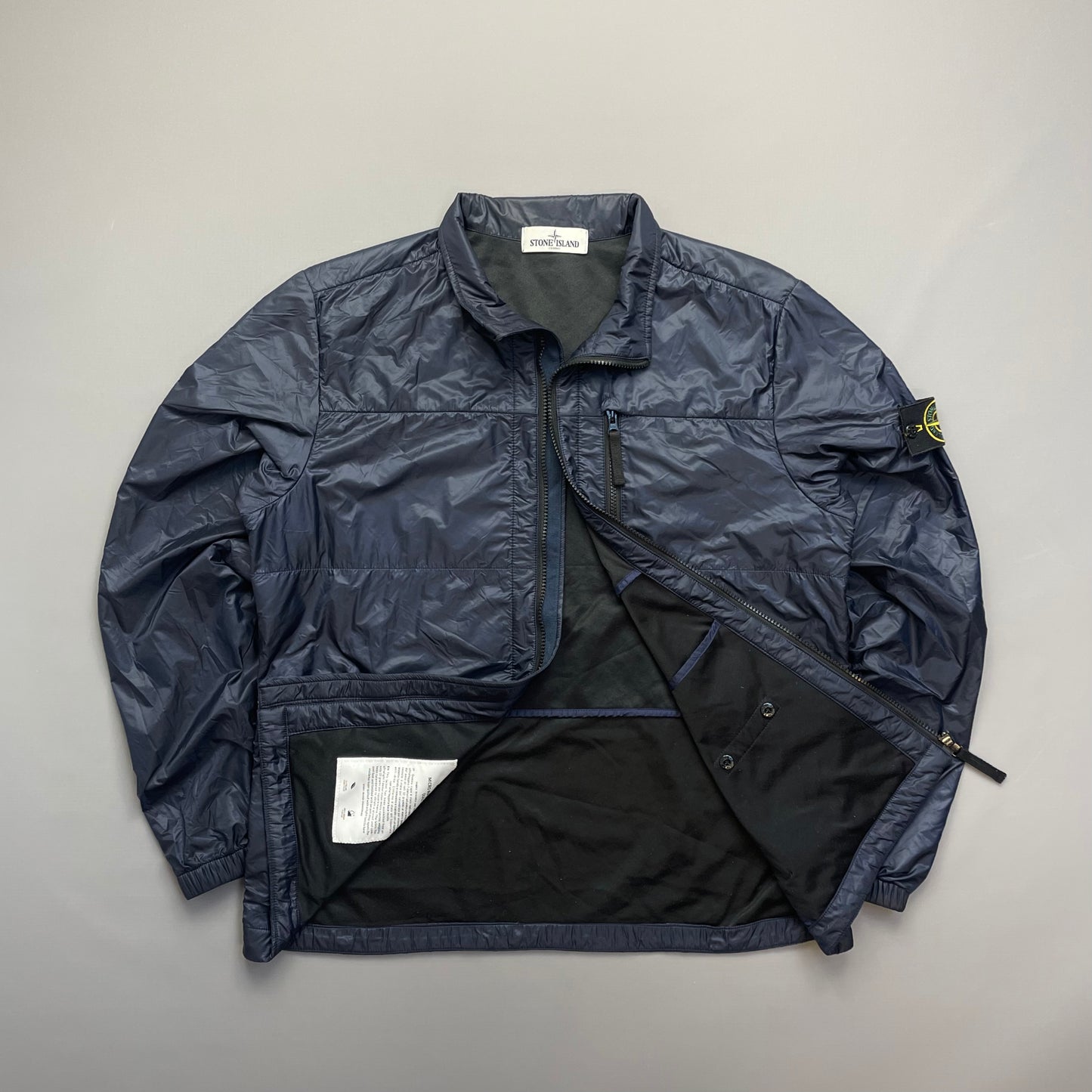 Stone Island Navy SS12 Micro Rip Stop 7 Den / Quilted Jacket
