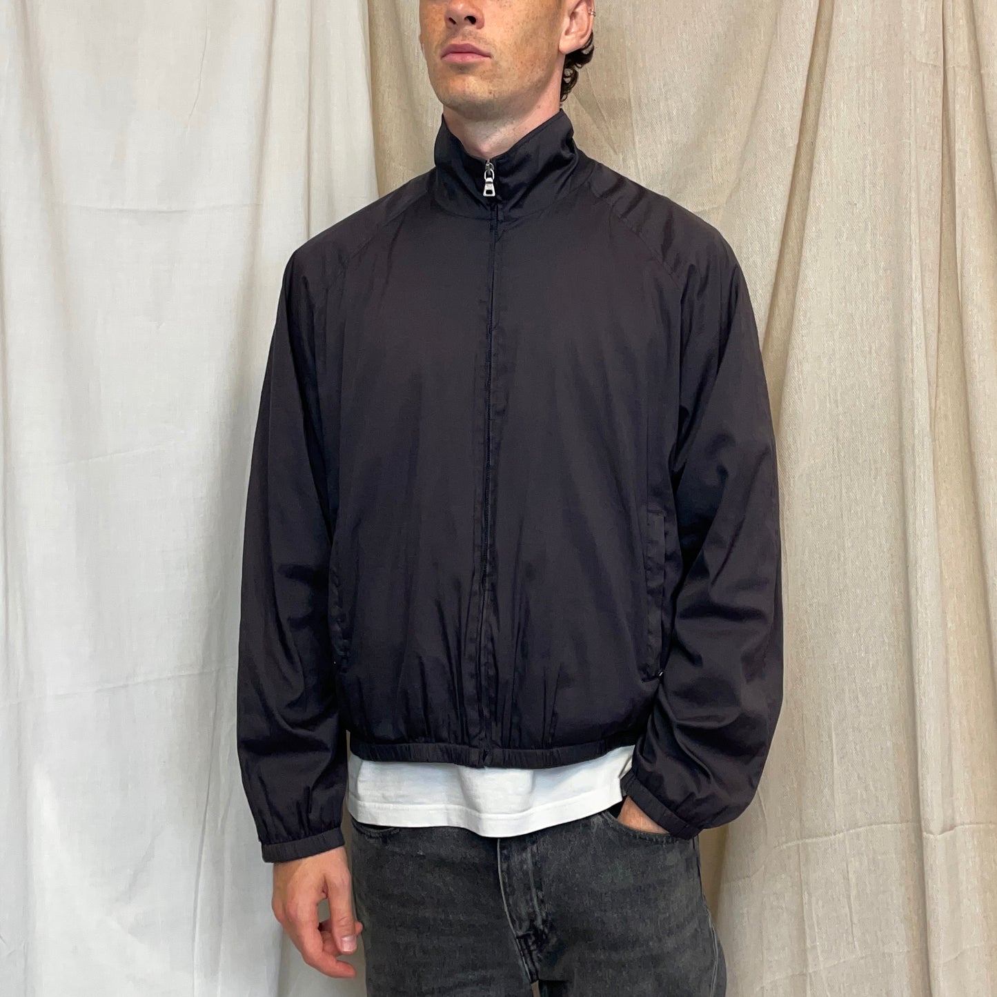 Prada Sport Deep Purple 00s Relaxed Fit Track Jacket
