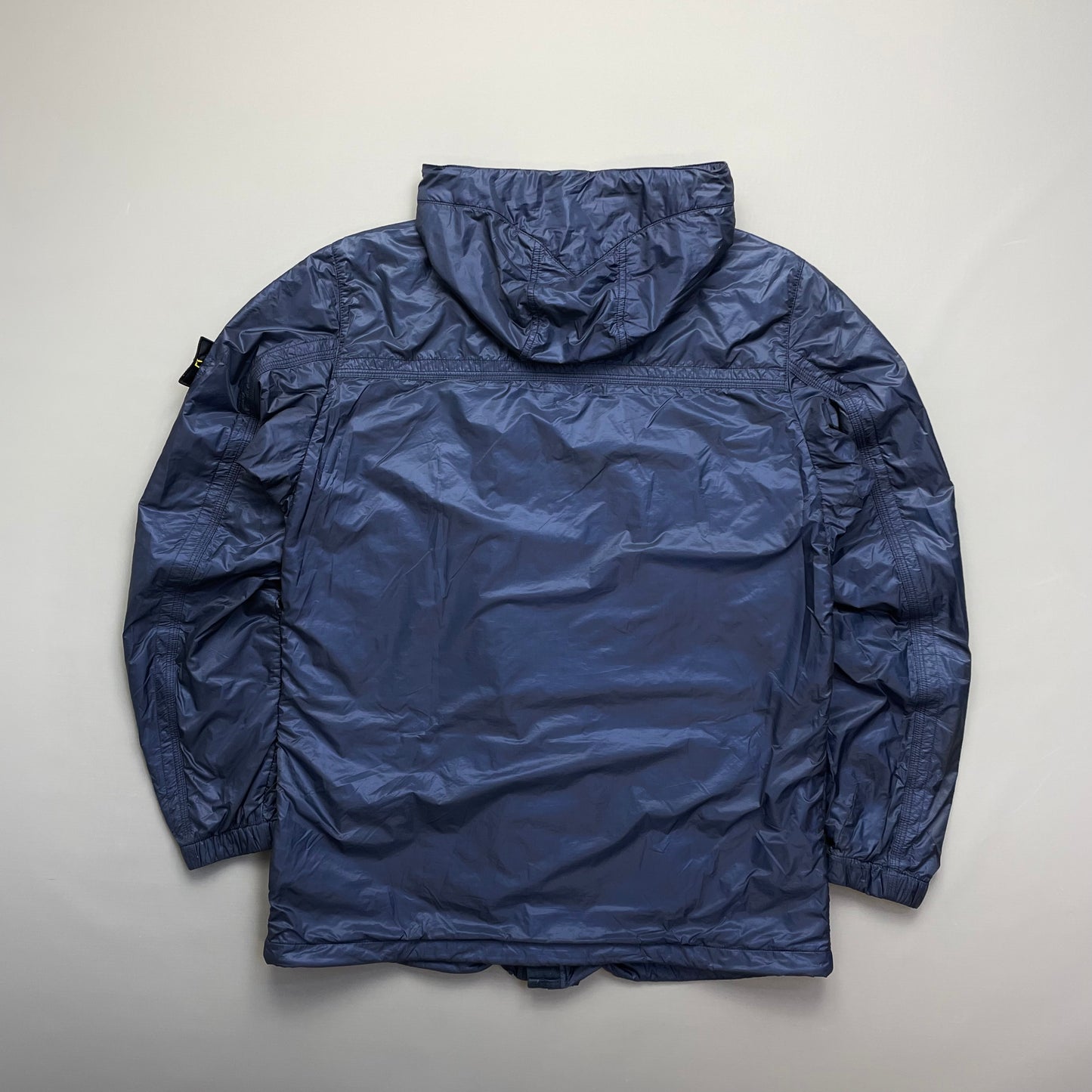 Stone Island Blue SS12 Micro Rip Stop 7 Den / Tyvek Shield Hooded Field Jacket