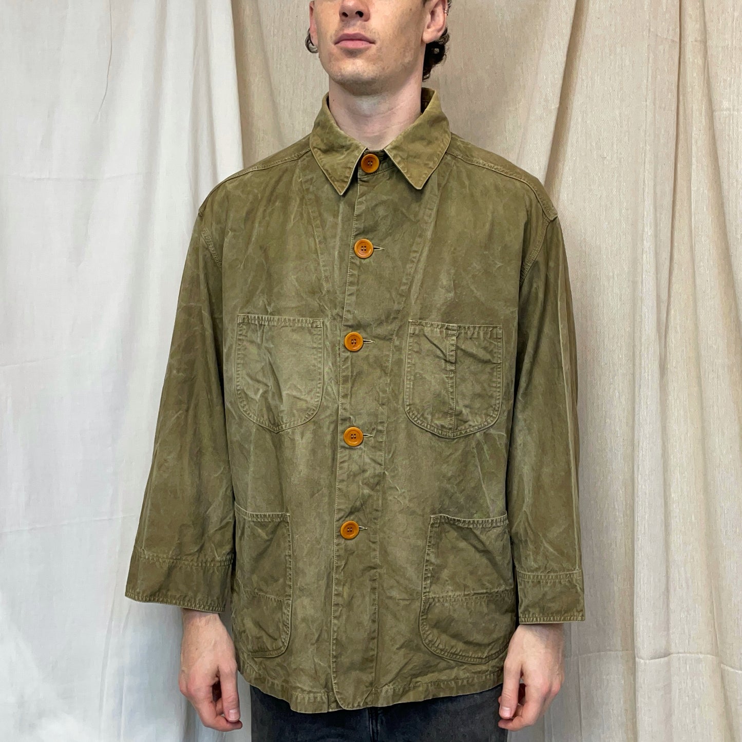 C.P. Company Tan Brown 80s Ideas From Massimo Osti Canvas Chore Jacket