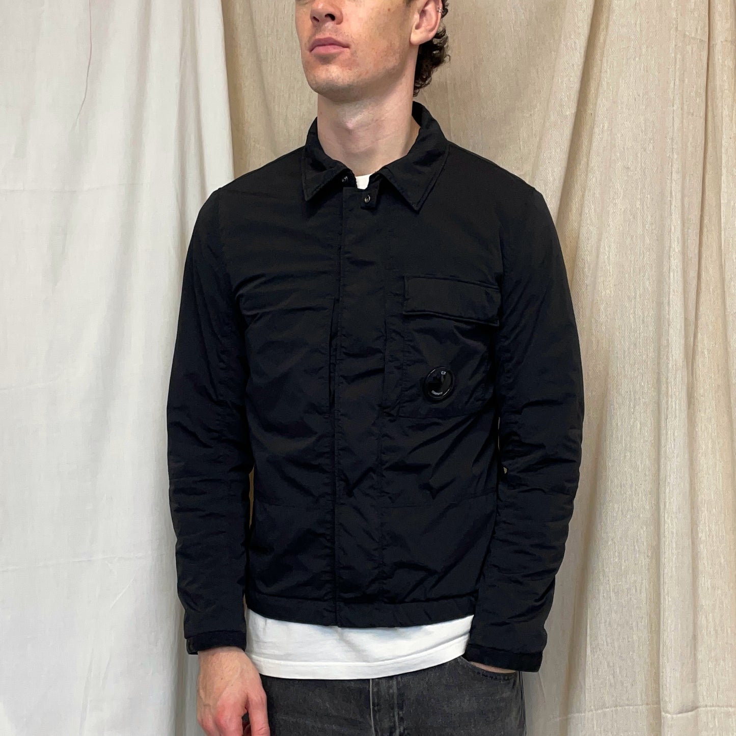 C.P. Company Black Nylon Nycra Padded Jacket