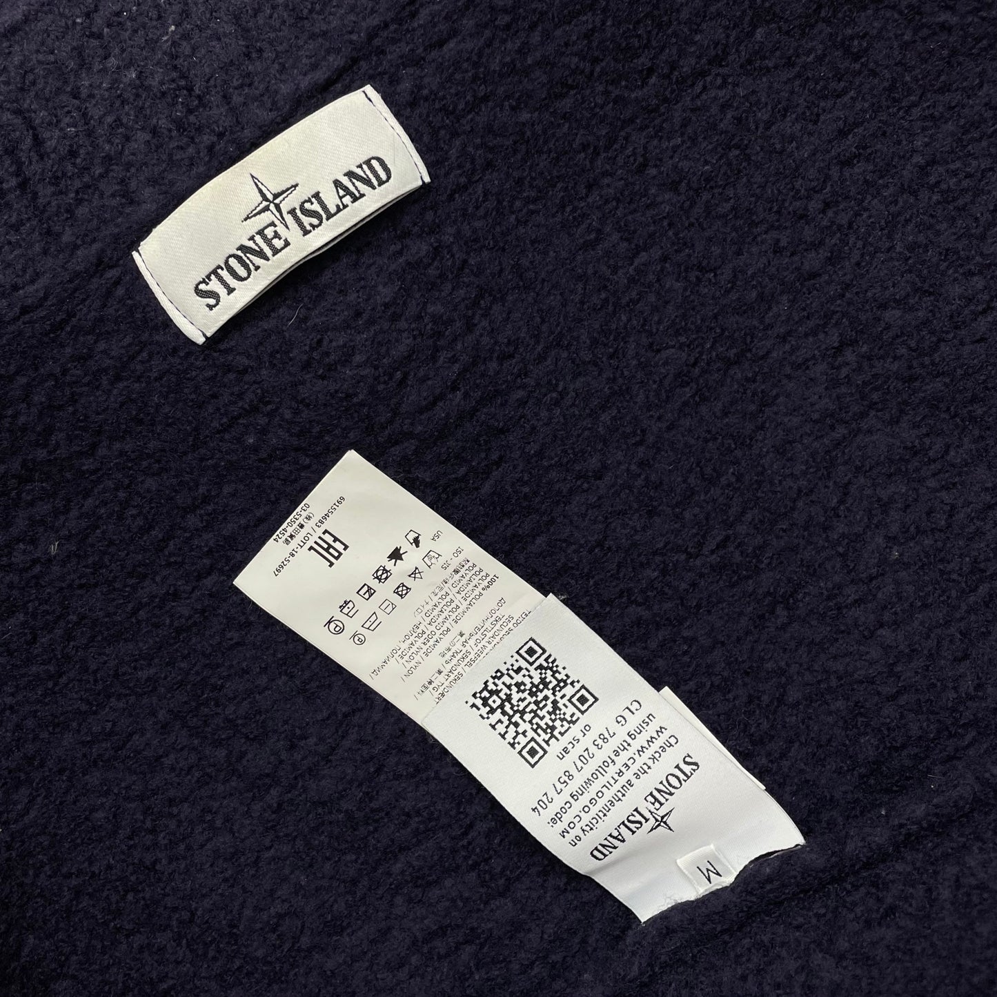 Stone Island AW18 Wool Mock Neck Pocket Jumper