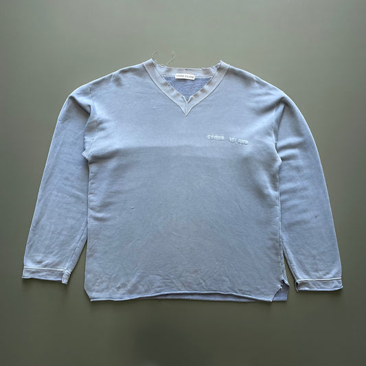 Stone Island Blue 90s Spellout Jumper