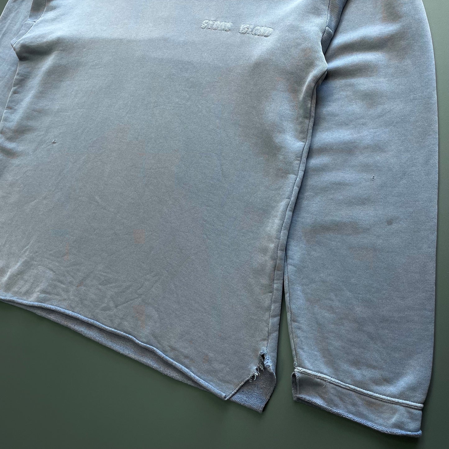 Stone Island Blue 90s Spellout Jumper