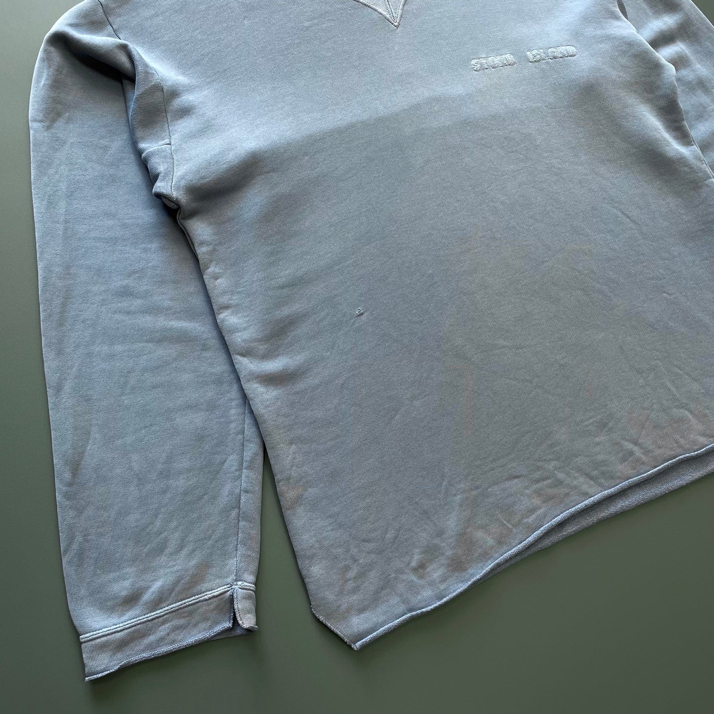 Stone Island Blue 90s Spellout Jumper