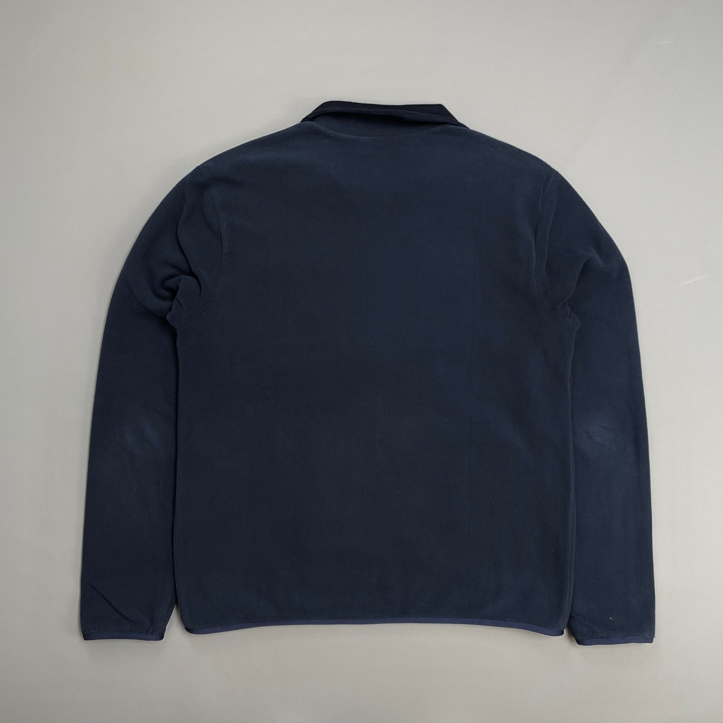 Prada Sport Navy Blue 2012 Reversible Fleece & Wool Knit Zip Cardigan Jacket