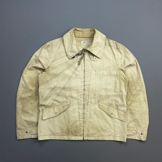 C.P. Company Beige SS03 Wax Harrington Jacket
