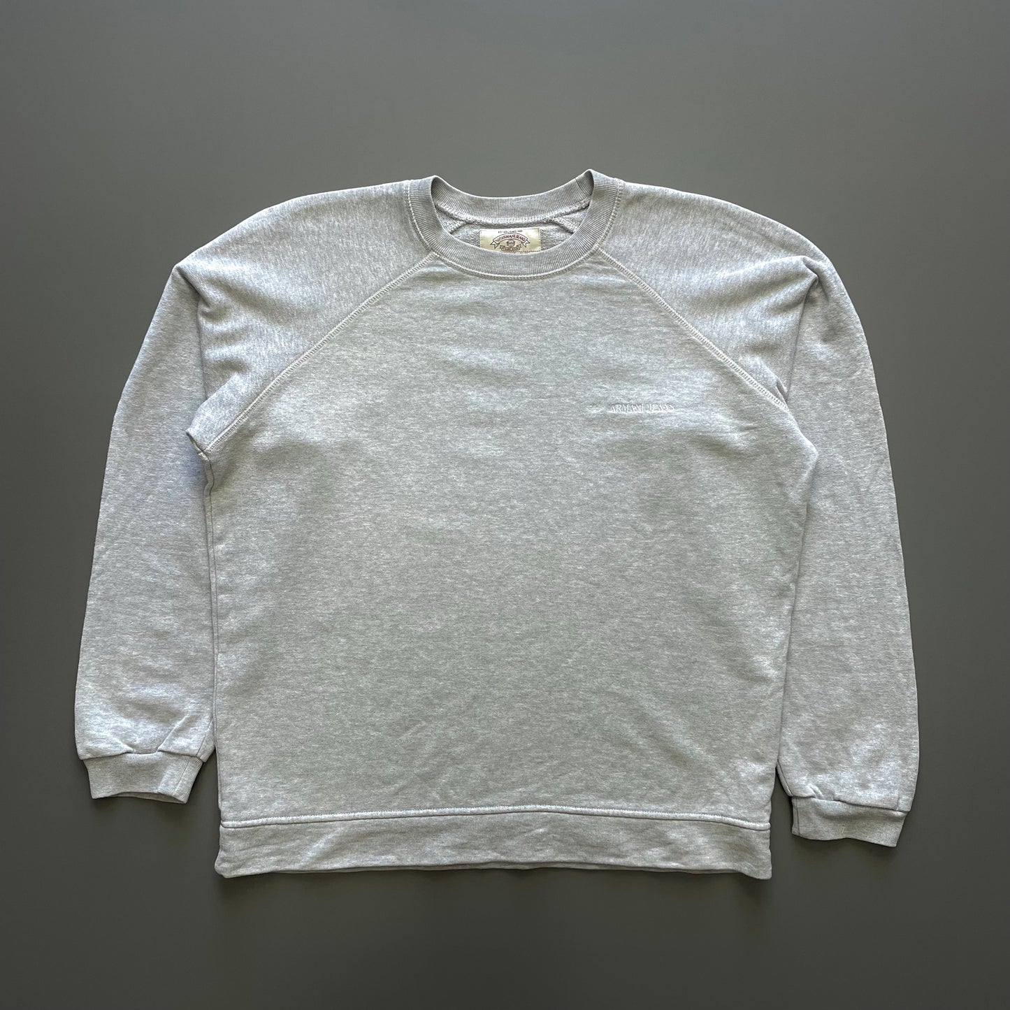 Armani Jeans Grey 90s Raglan Sweatshirt