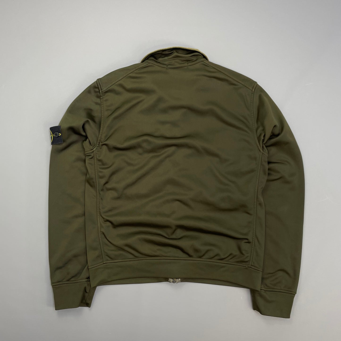 Stone Island Khaki AW07 Nylon Mesh-Lined Track Jacket