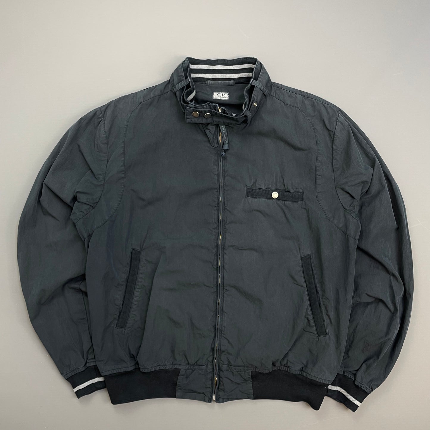 C.P. Company Blue SS06 Cotton Nylon Biker Bomber Jacket