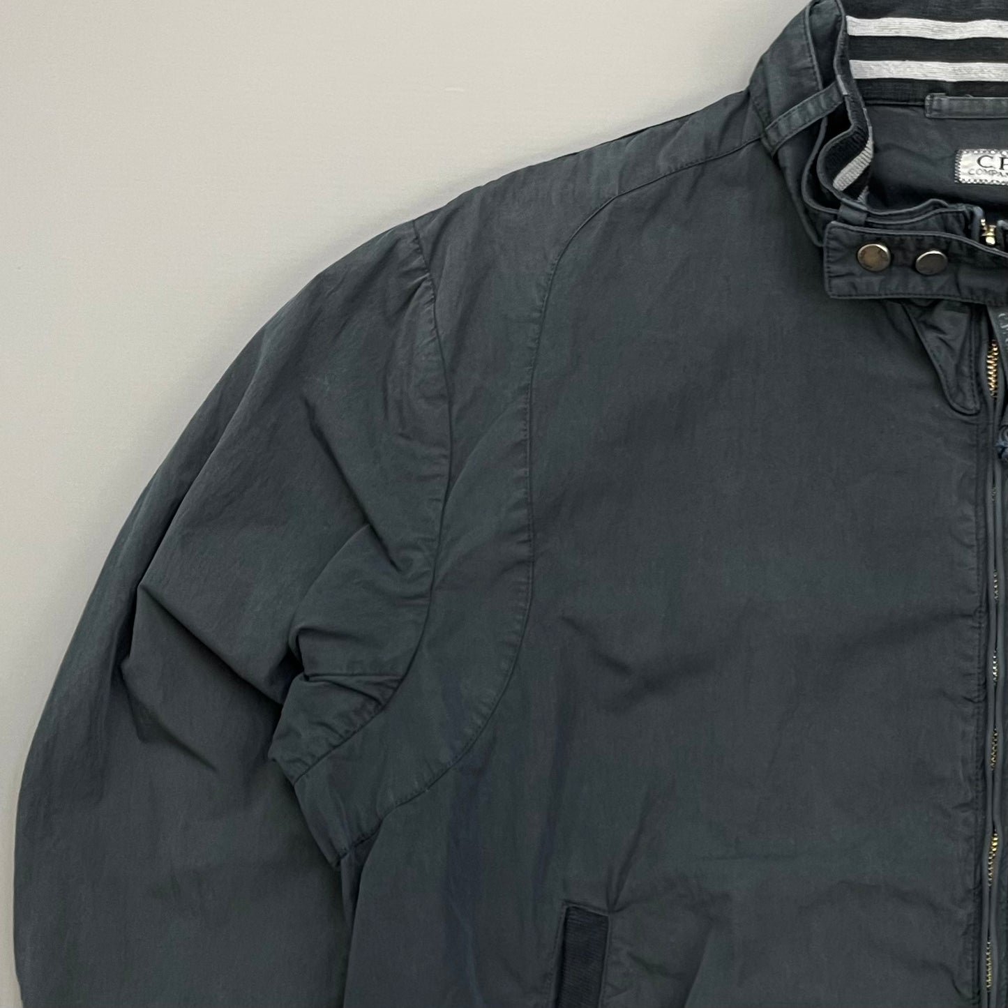C.P. Company Blue SS06 Cotton Nylon Biker Bomber Jacket