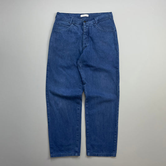 Stone Island Navy Blue 90s Denim Tapered Jeans
