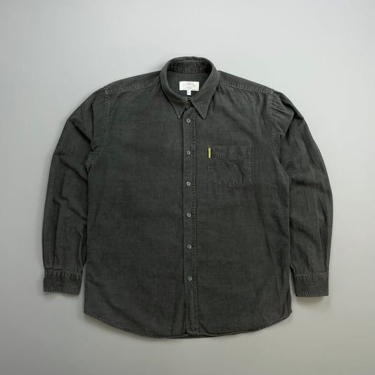 Armani Jeans Grey 90s Fine Cord Shirt