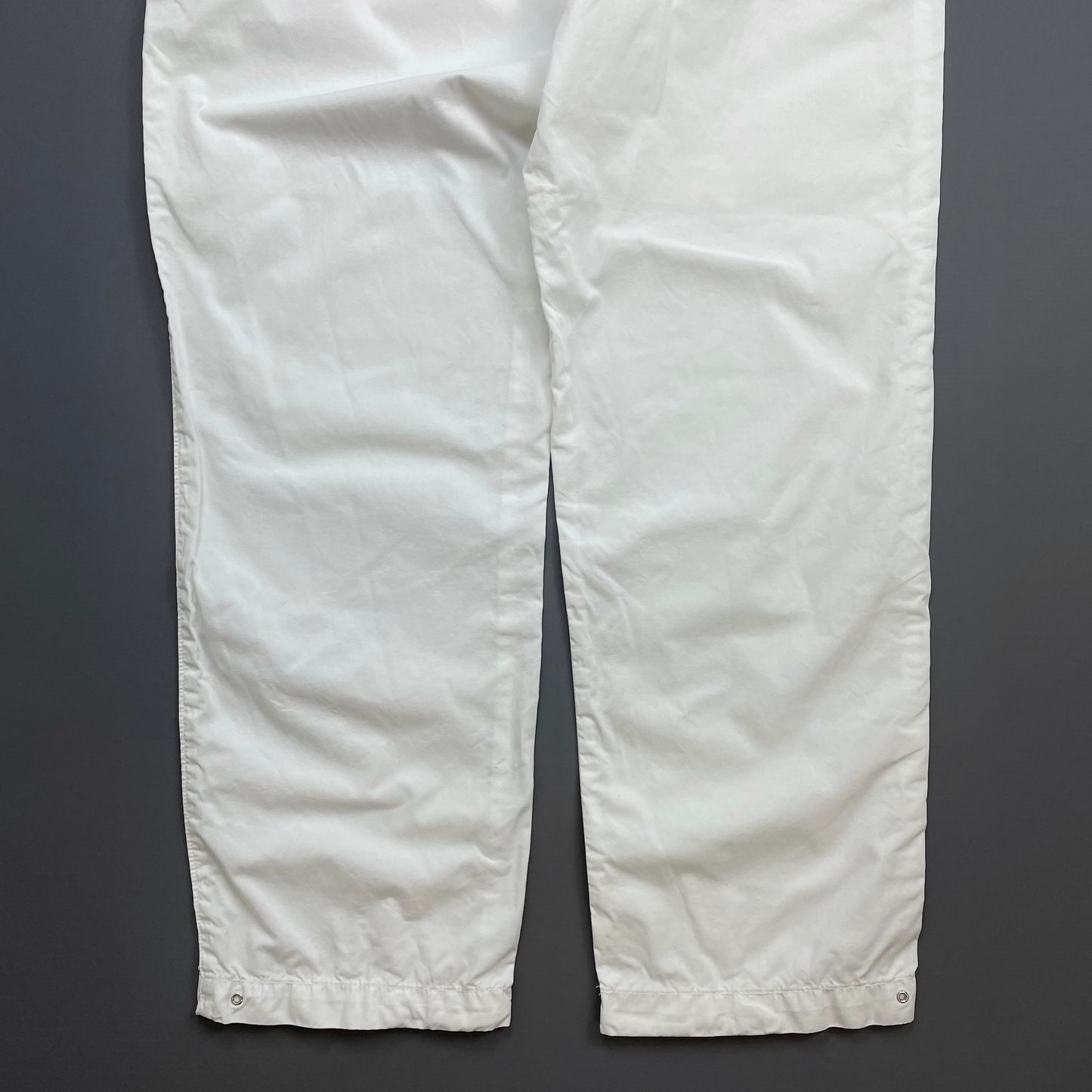 Stone Island White SS00 Cotton Shell Trousers