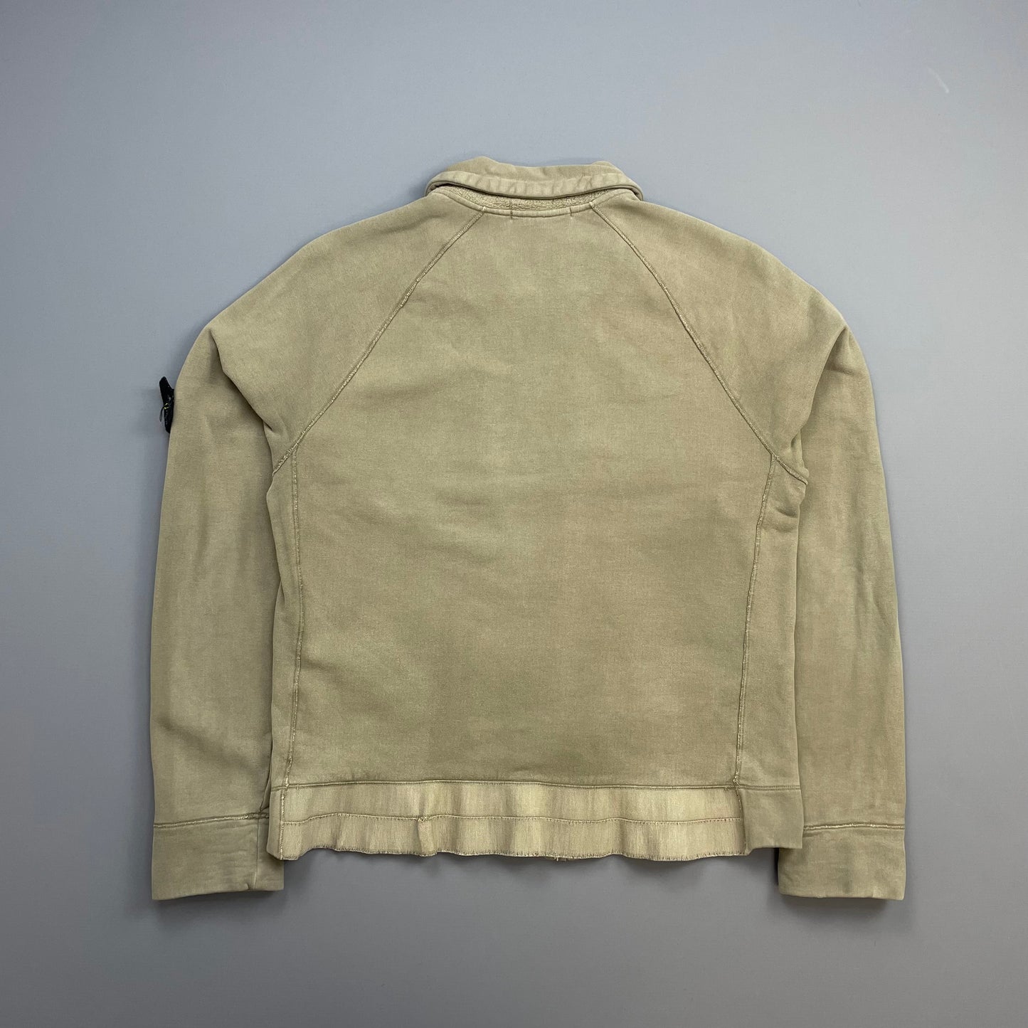 Stone Island Tan AW06 Compass Emblem Zip-Through Cotton Jacket