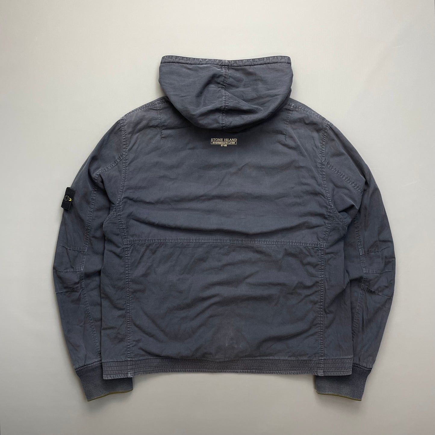 Stone Island Khaki/Blue AW07 'Intermediate Layer' Reversible Jacket
