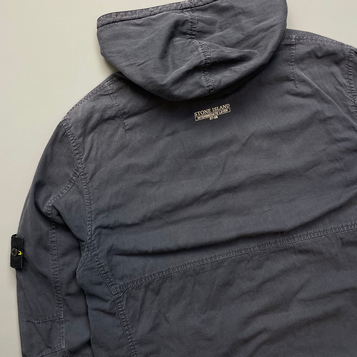 Stone Island Khaki/Blue AW07 'Intermediate Layer' Reversible Jacket