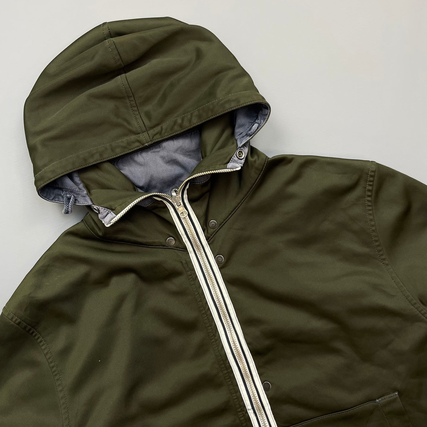 Stone Island Khaki/Blue AW07 'Intermediate Layer' Reversible Jacket