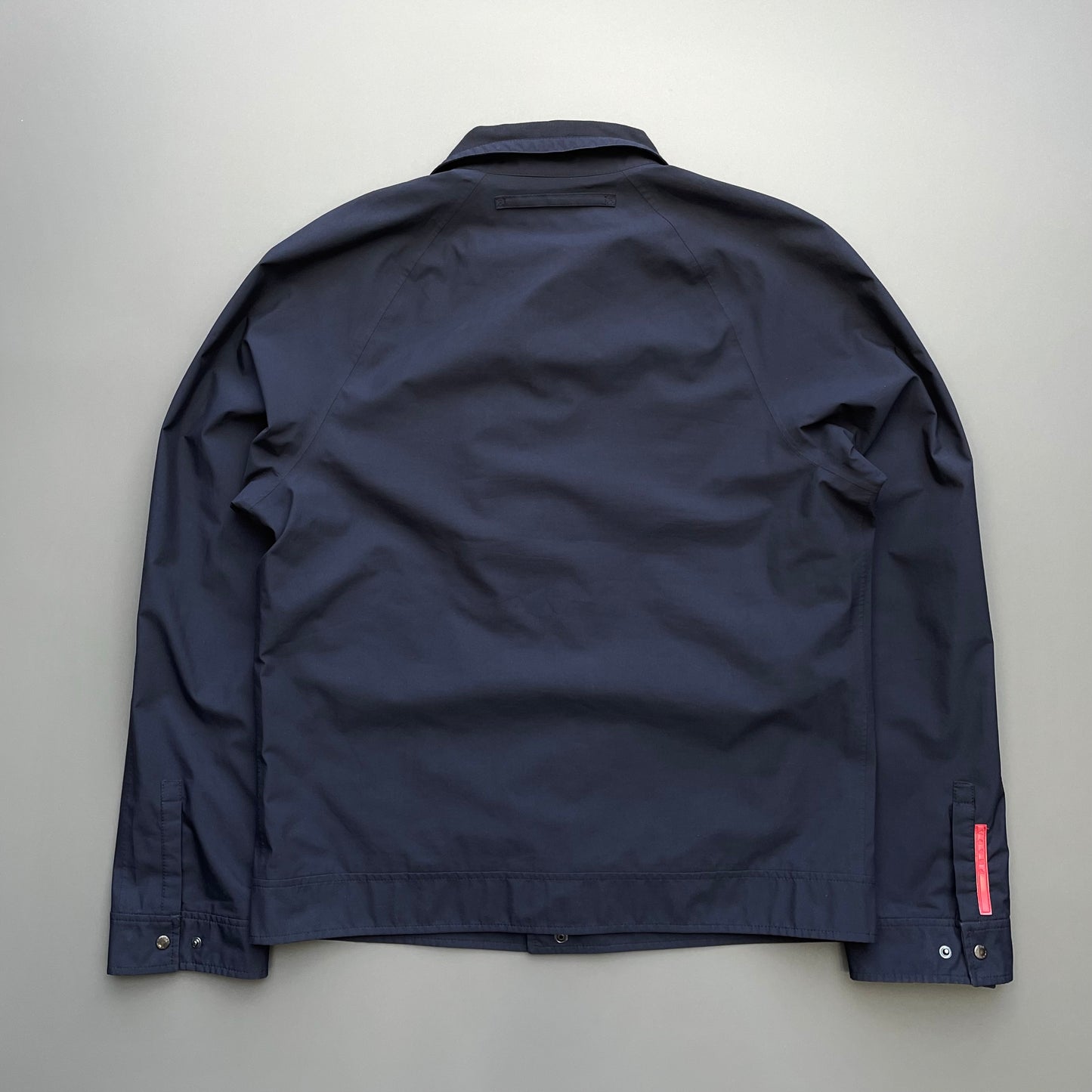 Prada Sport Navy 00s Goretex Nylon Trim Collar Harrington Jacket