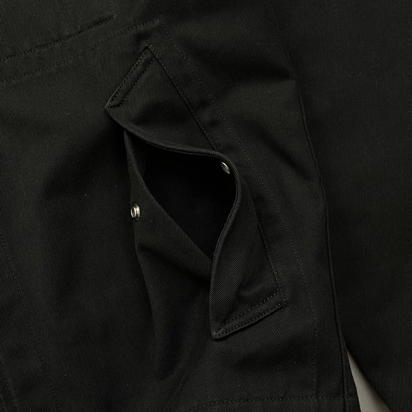 Stone Island Black SS22 Workwear R-Garbadine 3/1 Zip-Through Jacket