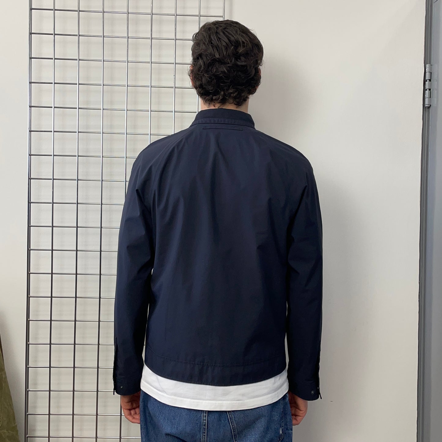 Prada Sport Navy 00s Goretex Nylon Trim Collar Harrington Jacket