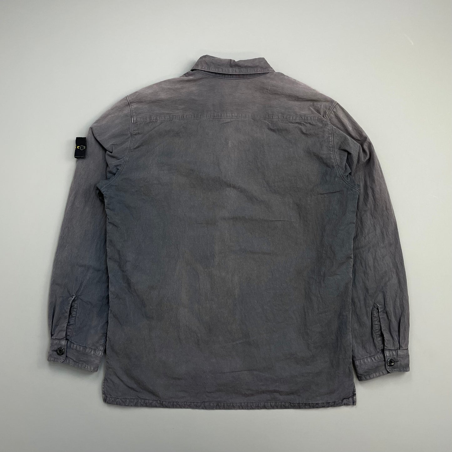 Stone Island Navy 00s Lined Overshirt Jacket