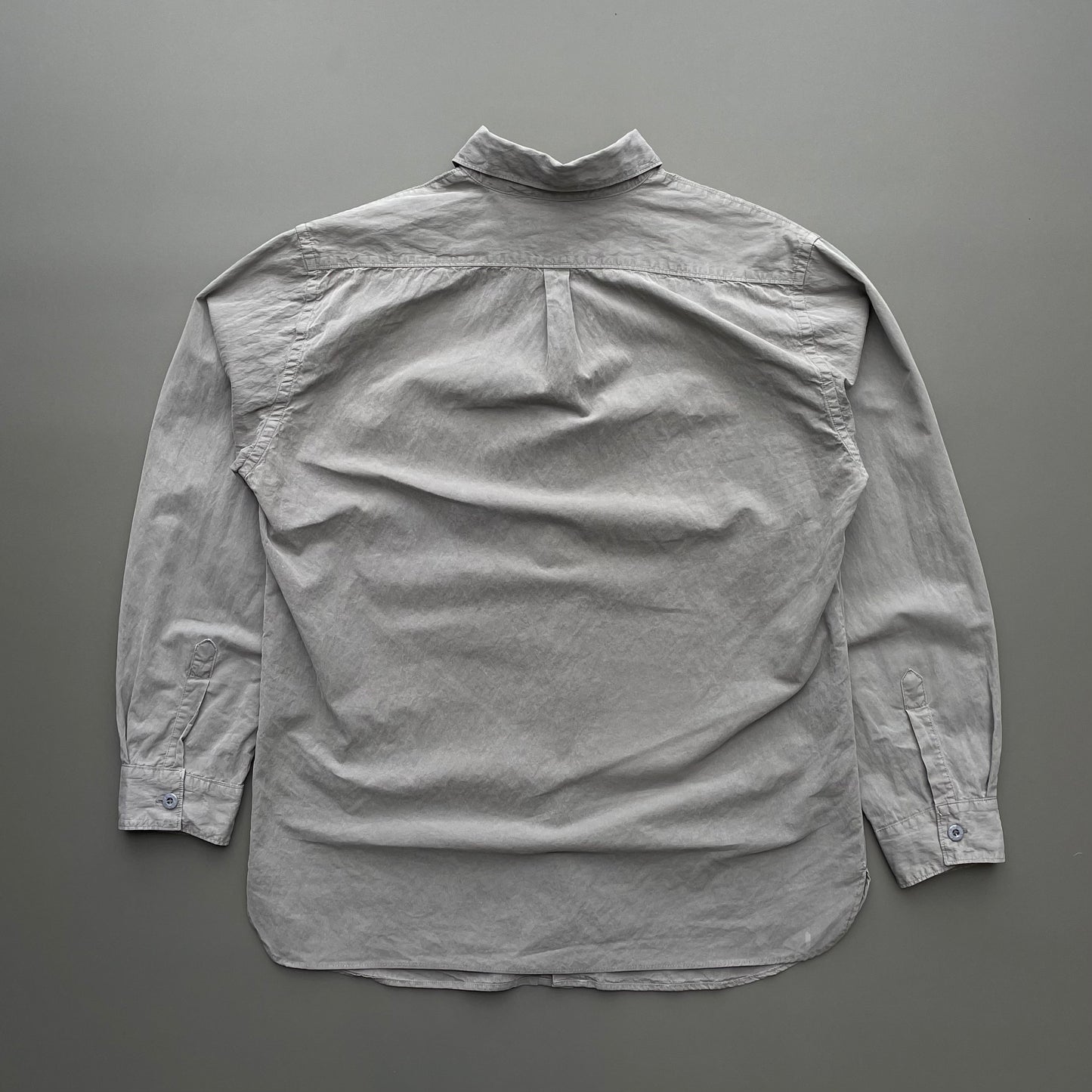 Stone Island Grey 00s Minimalist Embroidered Emblem Shirt