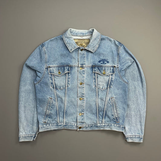 Armani Jeans Blue 90s Denim Trucker Jacket