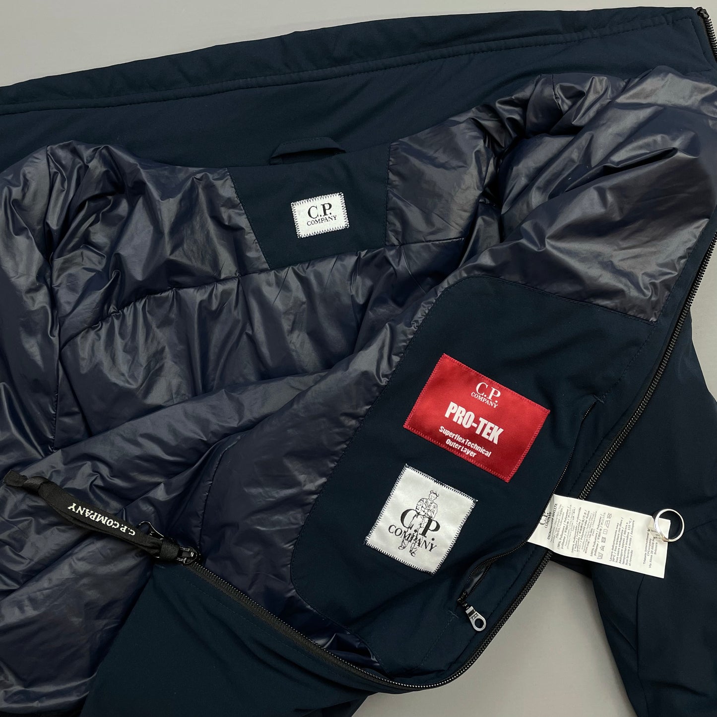 C.P. Company Navy Pro-Tek Padded Bomber Jacket