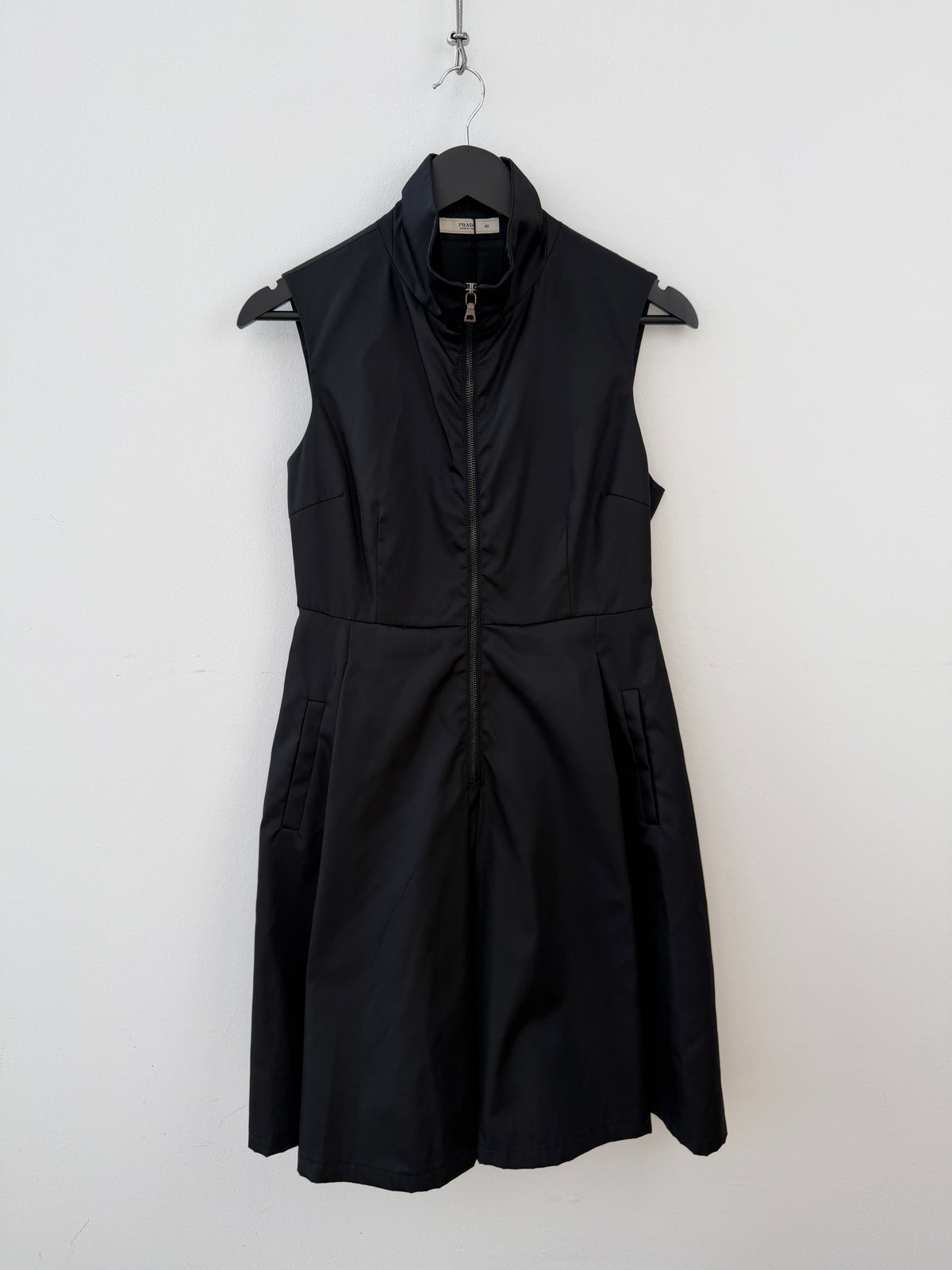 Prada 00s Nylon Pleated Dress