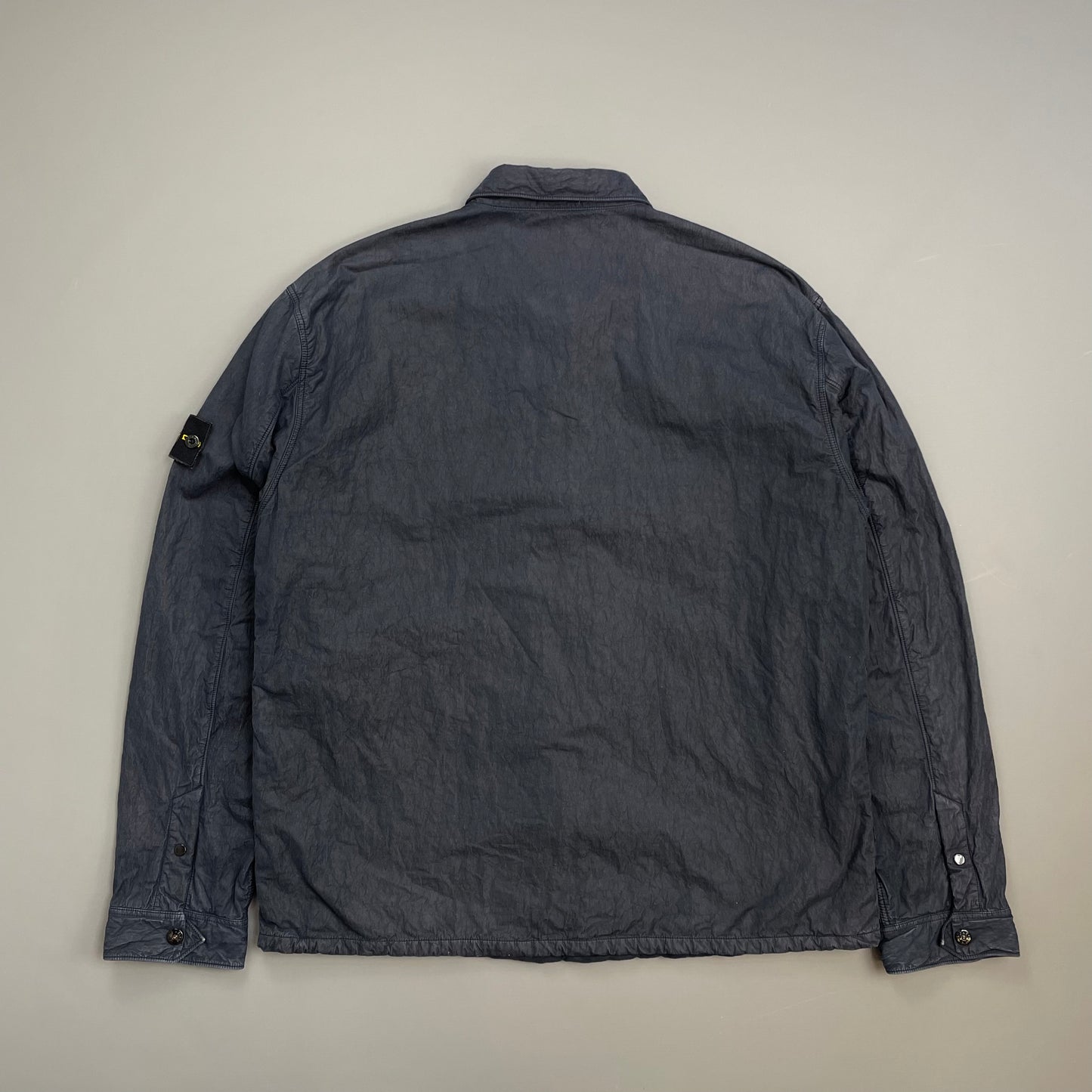 Stone Island Navy AW05 Cotton Nylon Lined Zip-Through Jacket