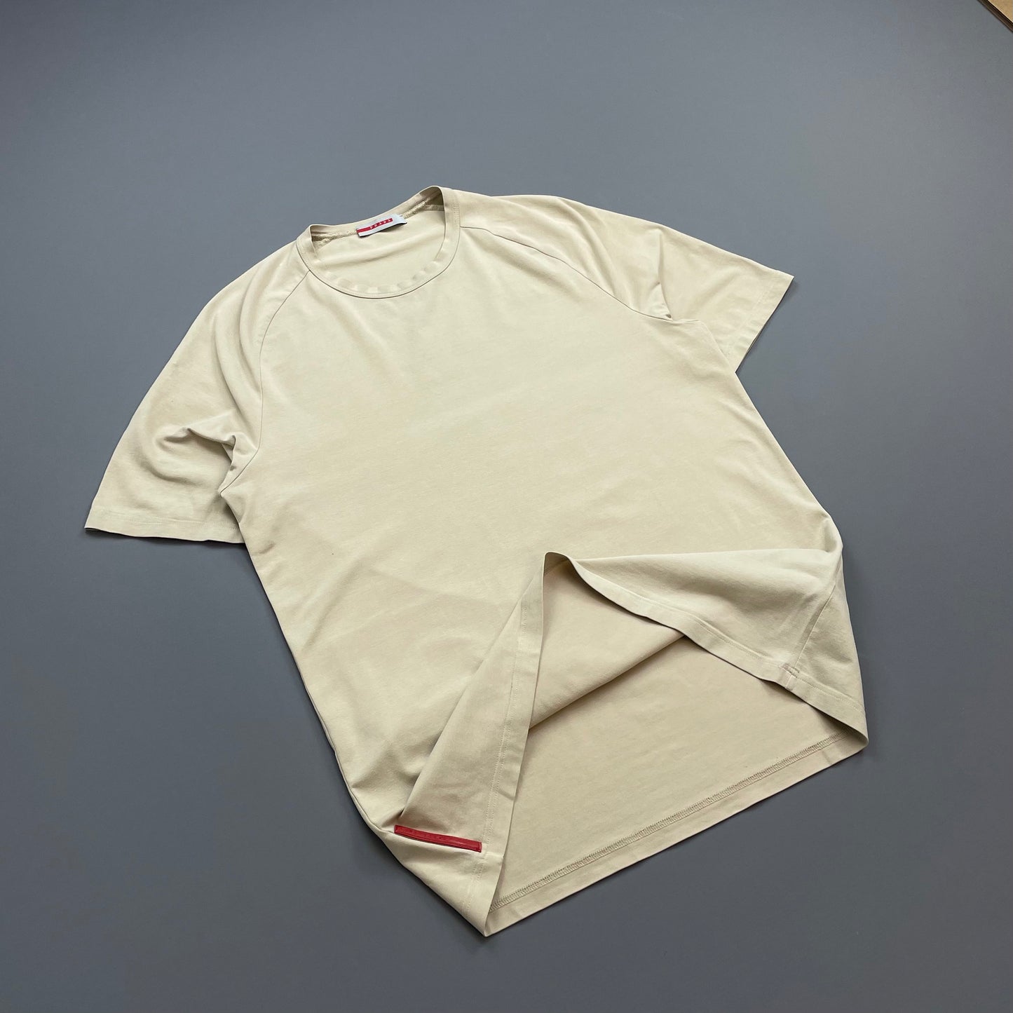 Prada Sport Beige 00s Rear Pocket Elastane T-Shirt