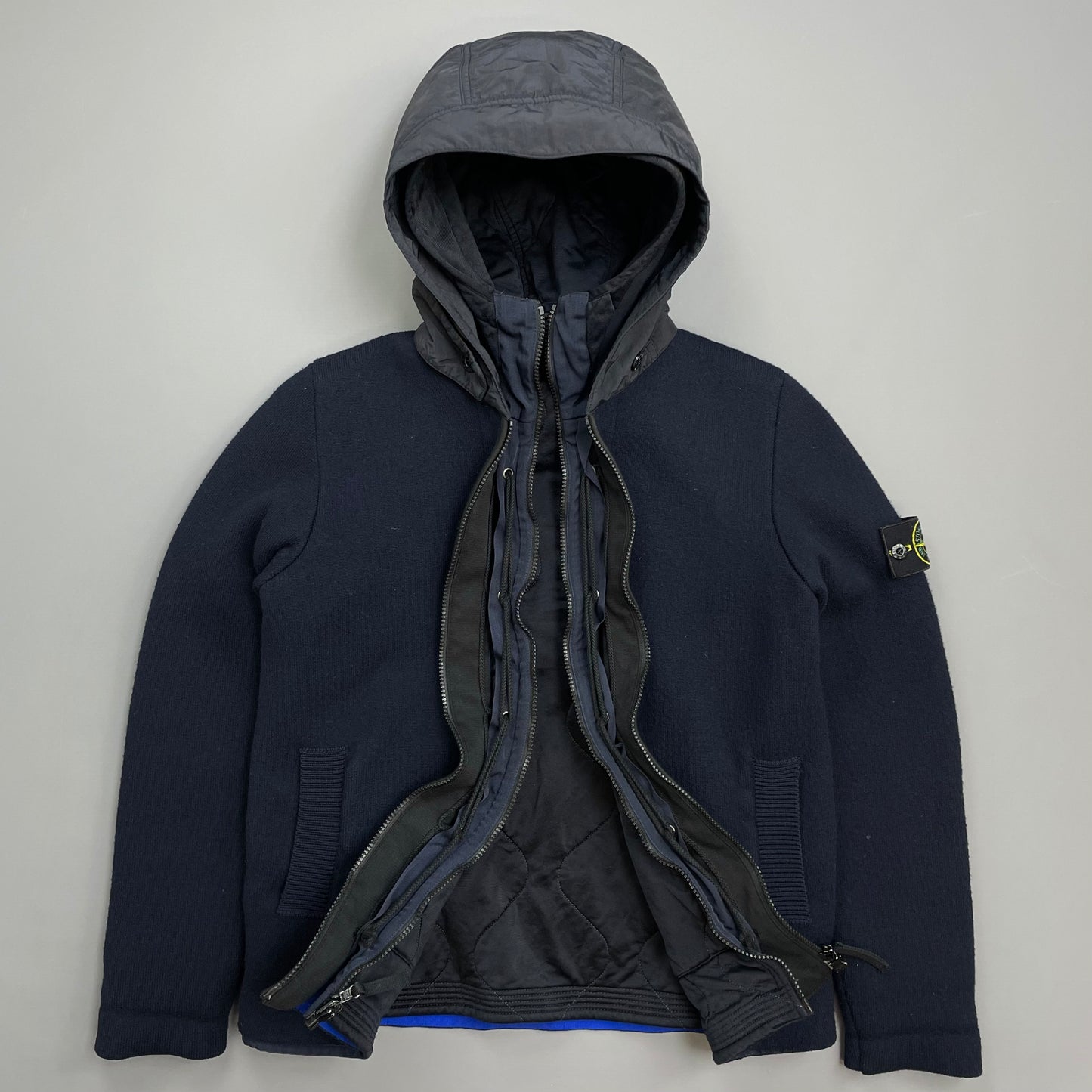 Stone Island Navy Blue AW11 Presidents Nylon Hood Jacket