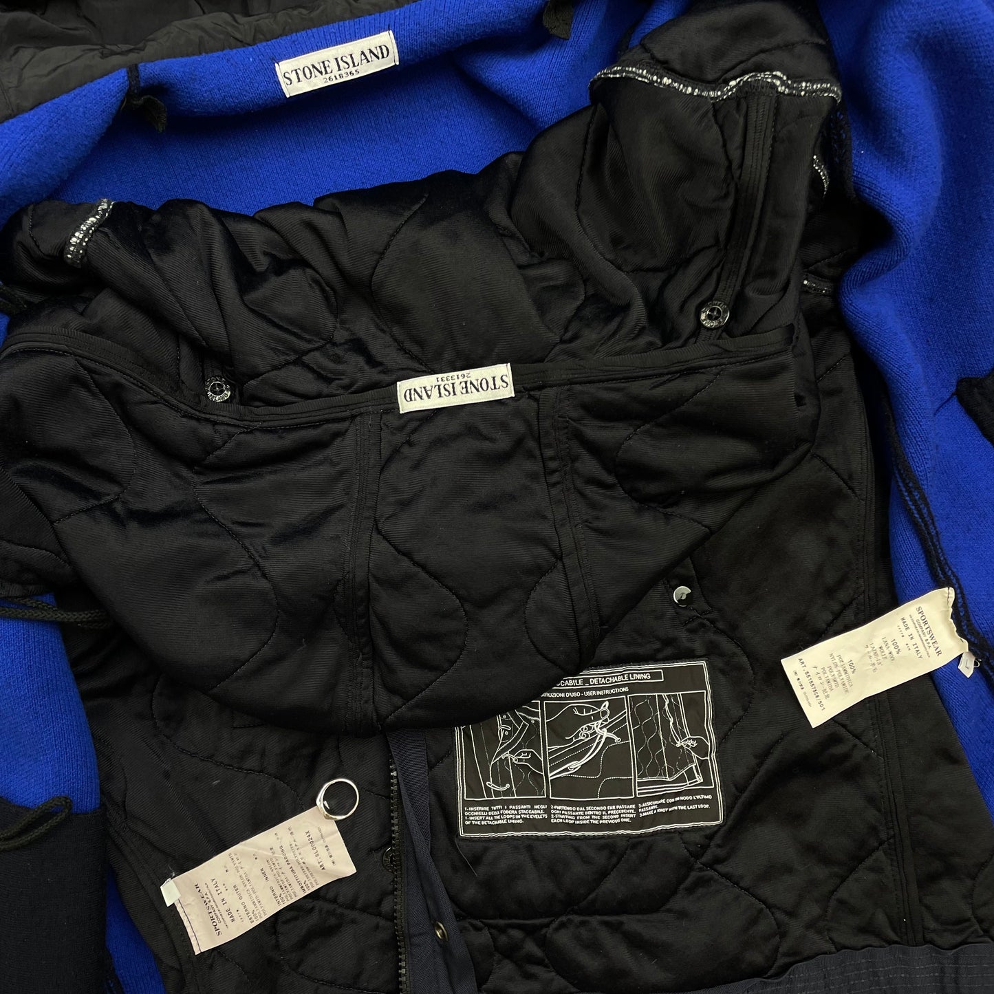 Stone Island Navy Blue AW11 Presidents Nylon Hood Jacket