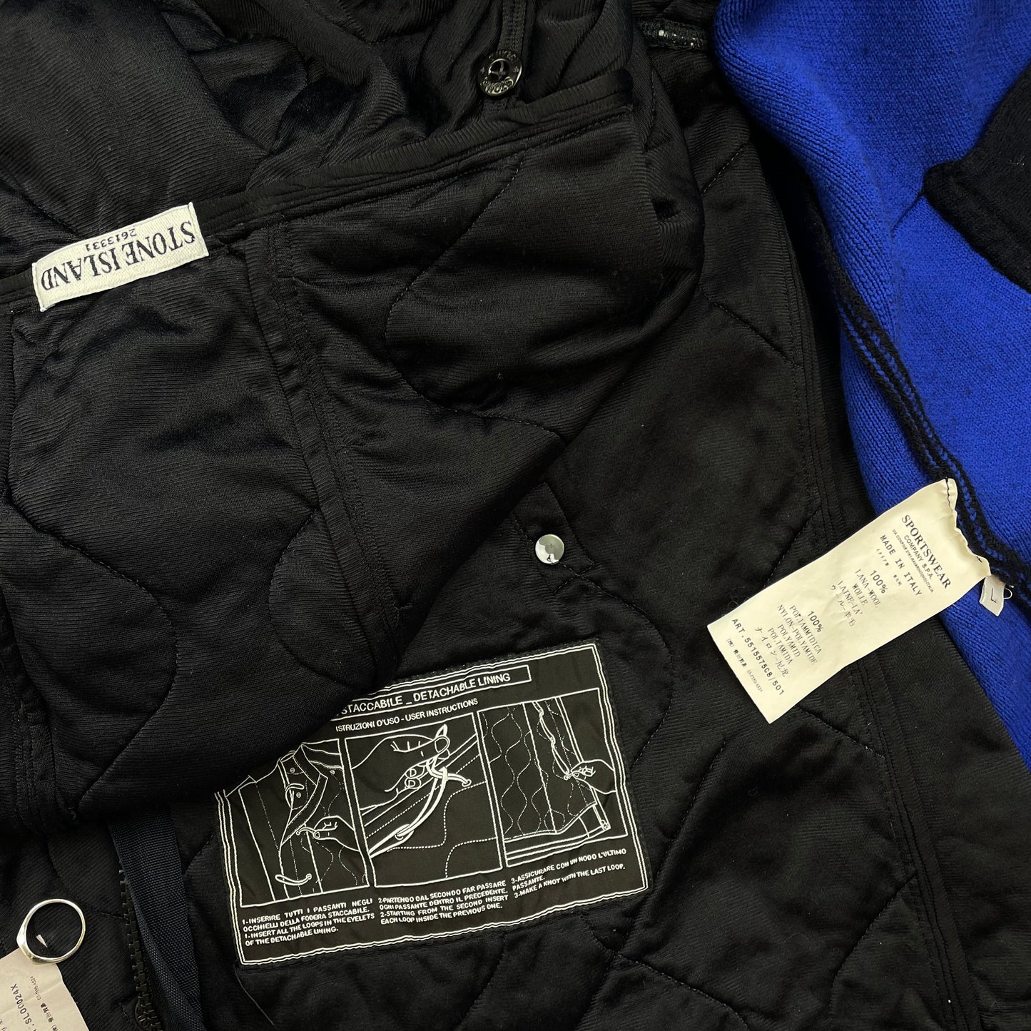 Stone Island Navy Blue AW11 Presidents Nylon Hood Jacket
