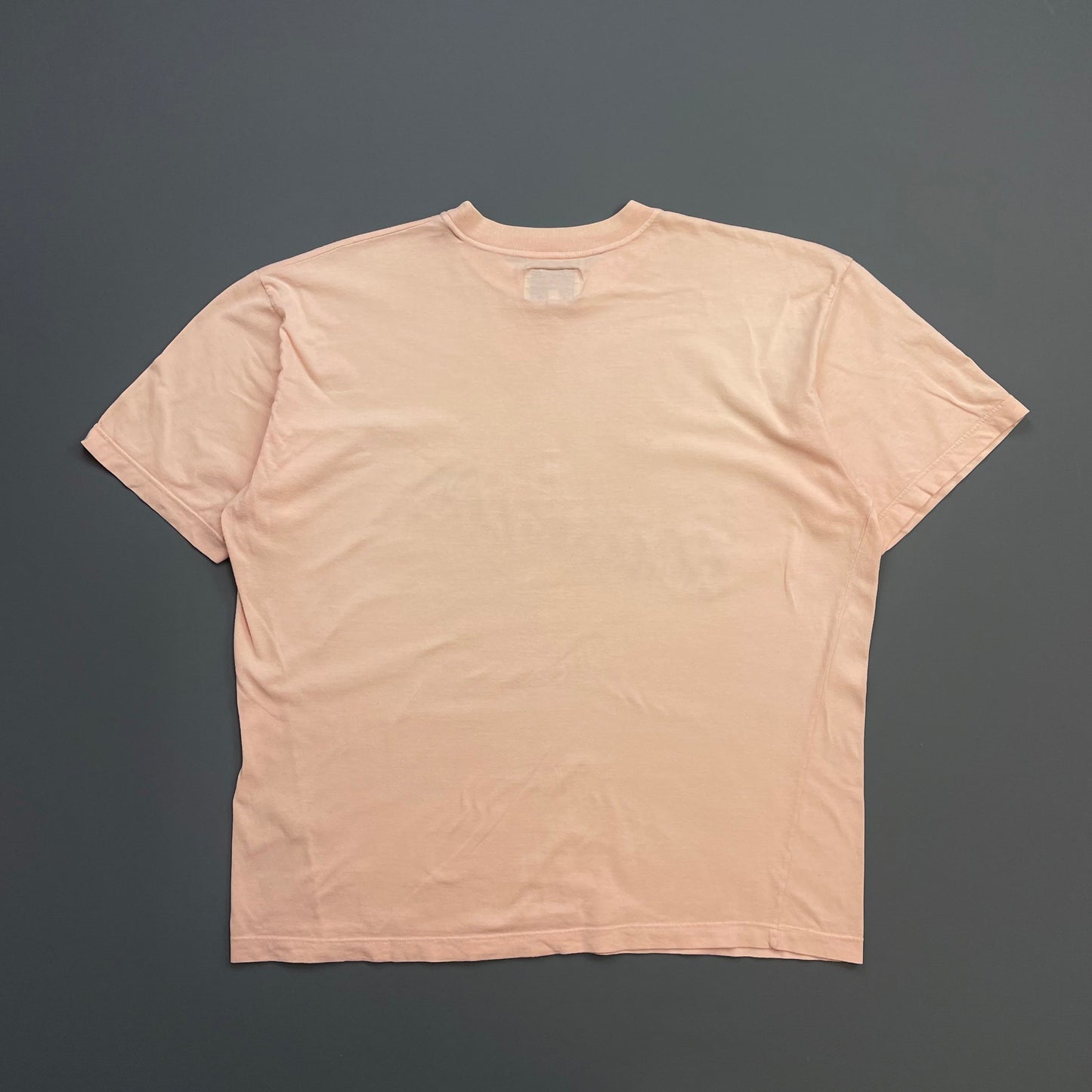 Armani Jeans Pink 90s 'Consumed & Used Aspect' Graphic Print T-Shirt