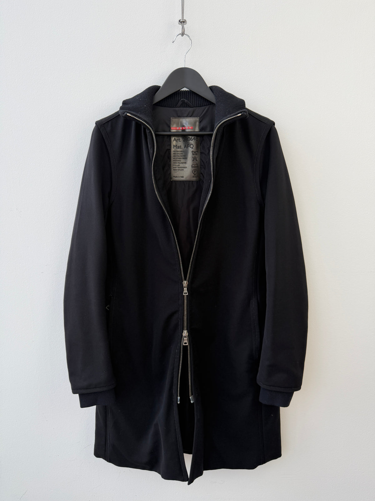 Prada Sport Padded Longline Jacket