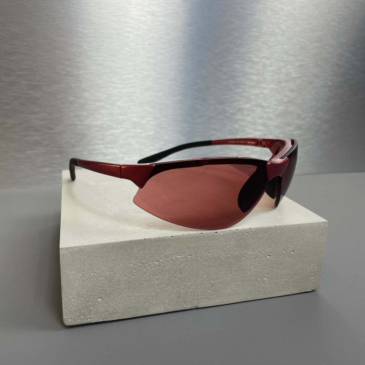 Prada Sport Red Wrap Racing Sunglasses