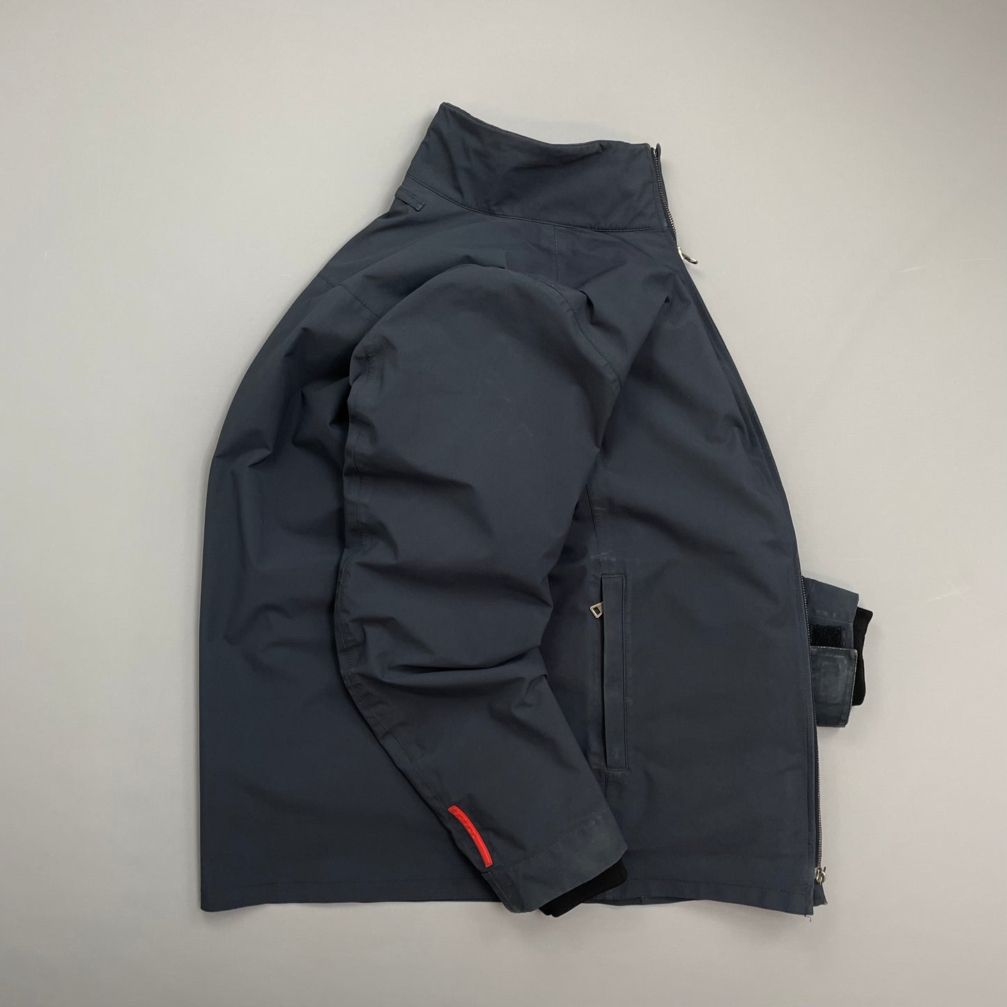 Prada Sport Navy 2006 Goretex 3-in-1 Nylon Padded Bomber Liner Trench Overcoat